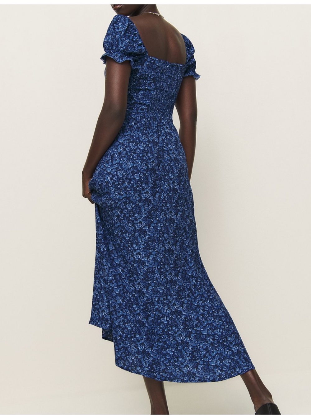 Reformation Shyla Sweetheart Neck Midi Dress Size 4 - Picture 2 of 10